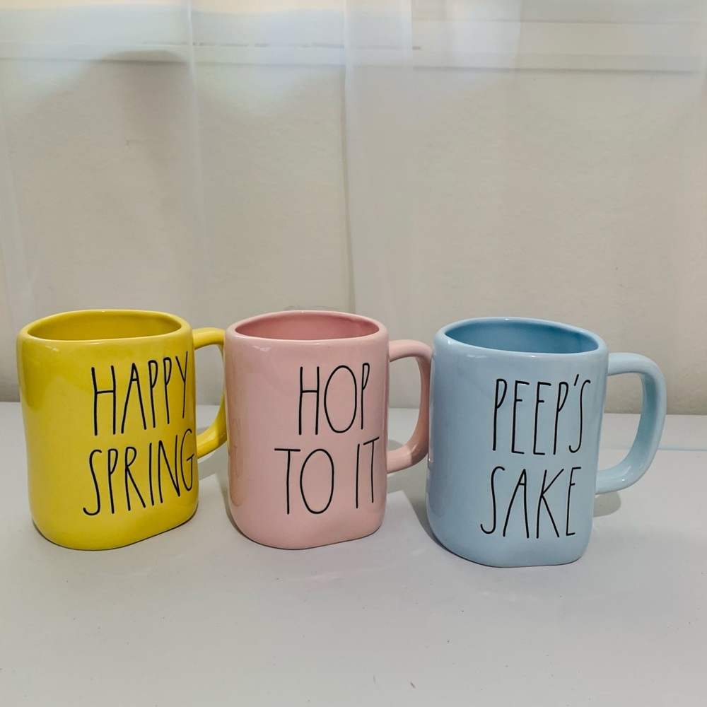 Rae Dunn Mugs Easter Spring